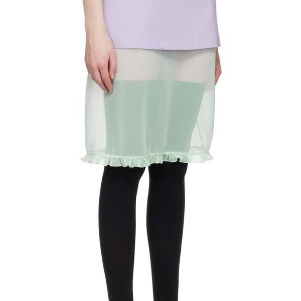 Sandy Liang Purple and Green Serin Skirt